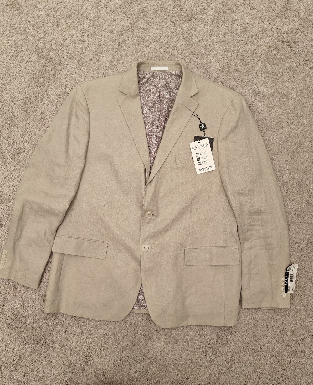 Lauren Ralph Lauren Light Beige Linen Sport Coat